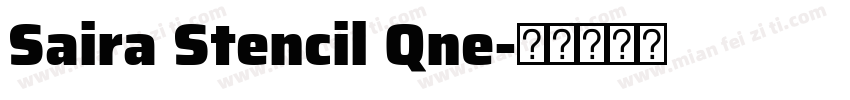Saira Stencil Qne字体转换